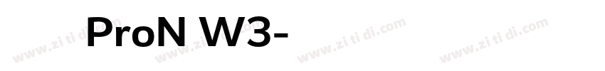 ヒラギノ明朝 ProN W3字体转换
